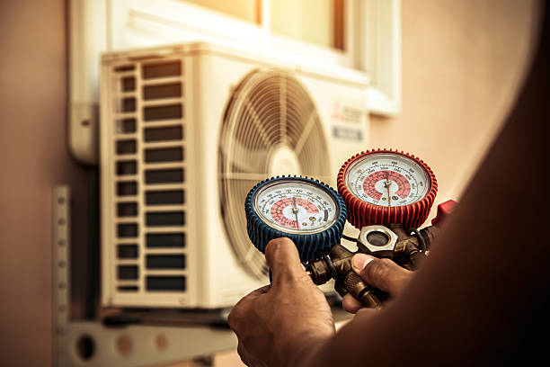 Professional Hvac technician working in Revere, MA